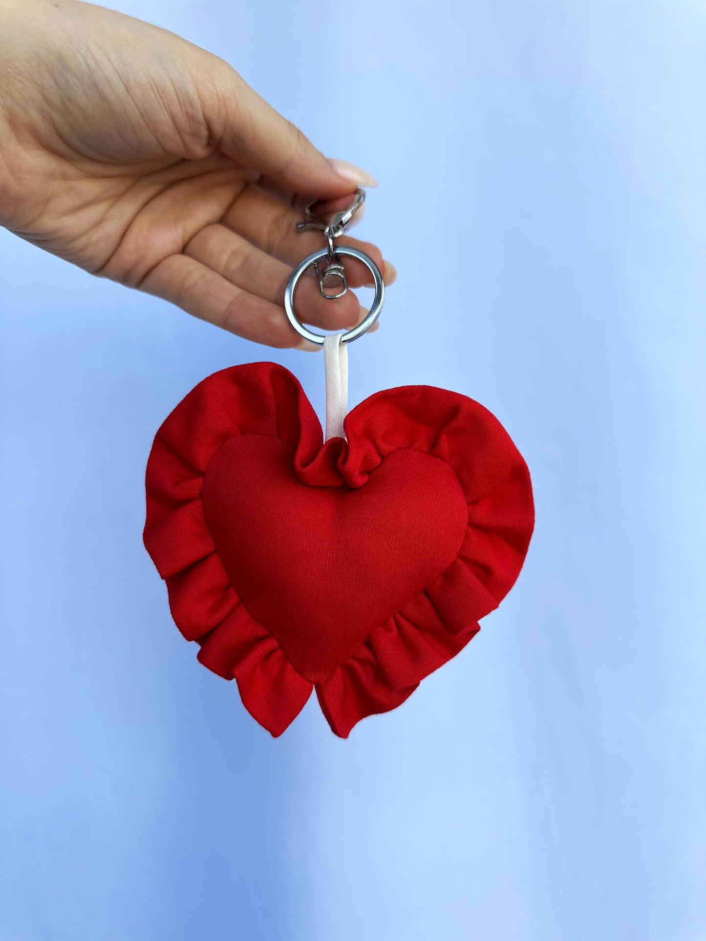 Ruffle Heart Keychain Digital Sewing Pattern