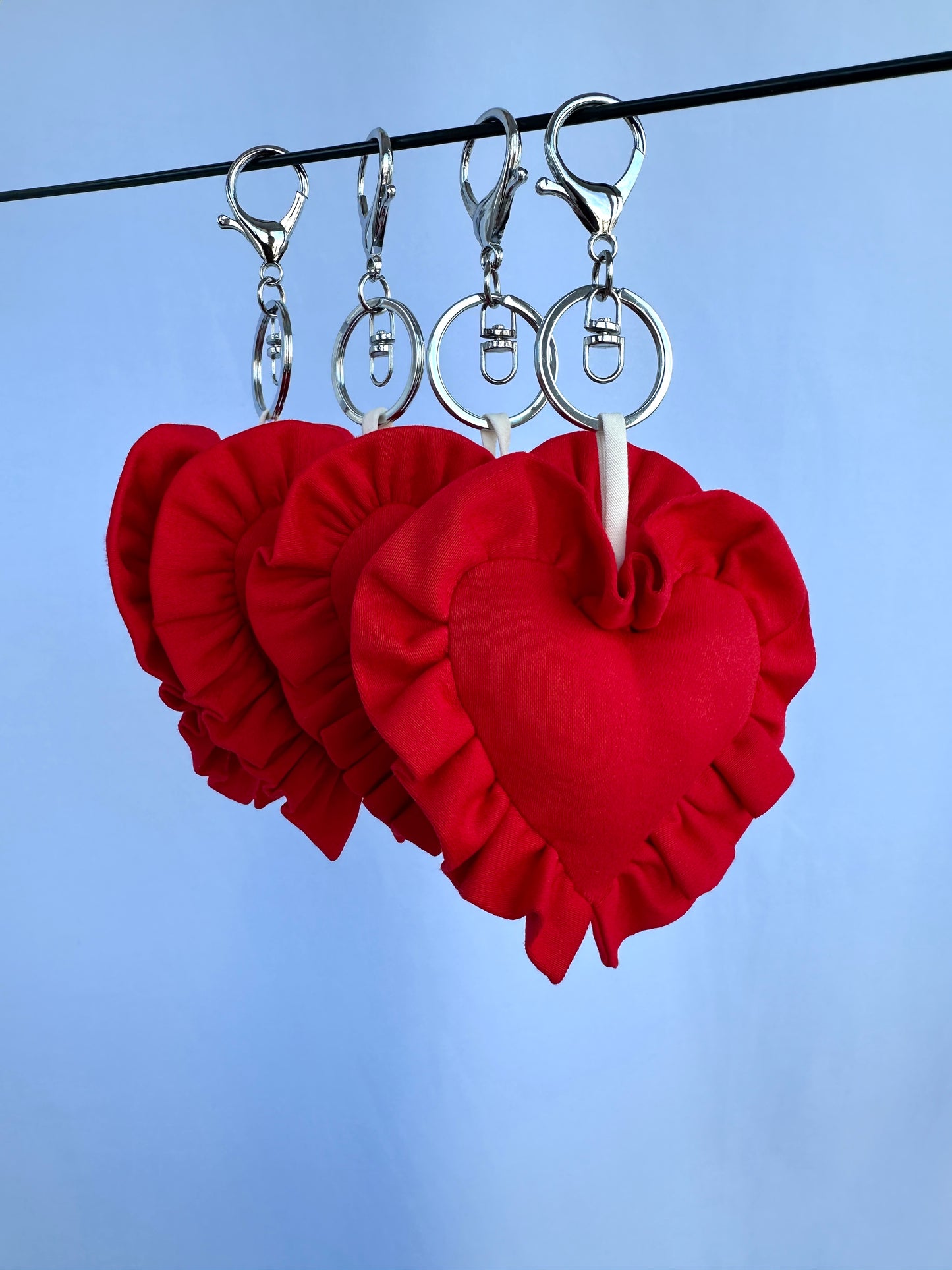 Ruffle Heart Keychain Digital Sewing Pattern